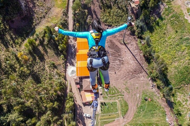 128m Bungee Jump at Action Valley (Poroy) — Cusco Adrenaline Experience photo 2