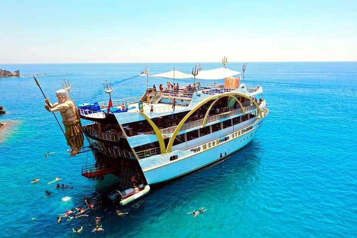 Antalya Mega Star Party Boat: Full-Day Kemer Cruise to Phaselis, Cennet & Kiris photo 3