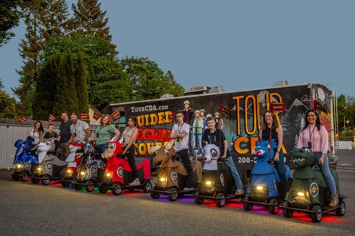 Twilight Rydables Guided Tour: Evening Lake Lights in Coeur d'Alene