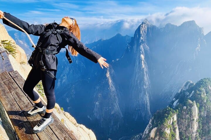 Conquer Huashan's Plank Walk: Mount Hua Plank Trail Adventure photo 2
