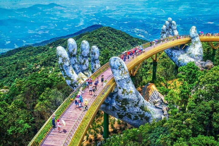 Ba Na Hills & Golden Bridge Day Tour from Da Nang — Cable Car, French Village, and Fantasy Park