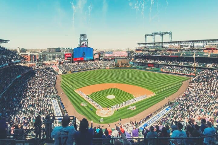 Coors Field Colorado Rockies Game — Denver Baseball with Mountain Views