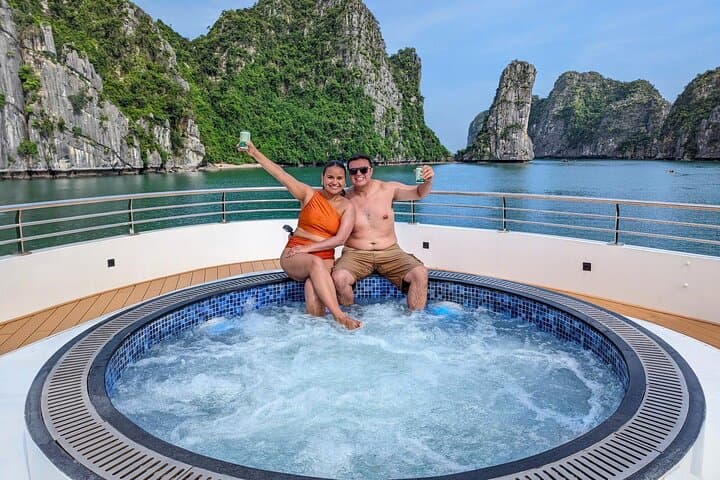 Lan Ha Bay Luxury Serenity Cruise: Kayak, Swim & Bike to Viet Hai from Cat Ba photo 3