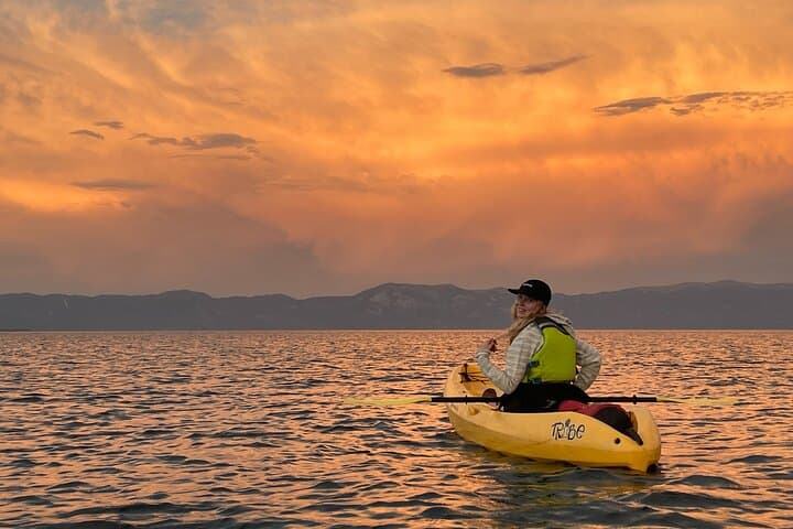 Sunset Kayak Experience on Lake Tahoe: Glide Through Twilight Waters photo 5