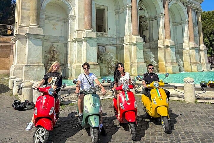 Rome Vespa Tour: Gianicolo Views, Pantheon Gelato & Traditional Roman Meal photo 2