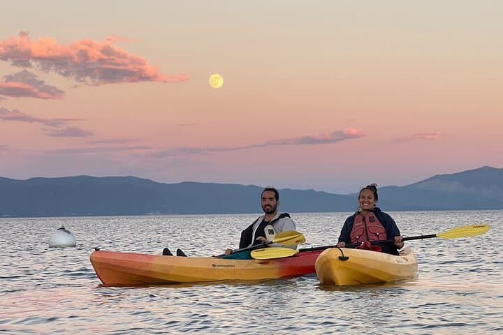 Sunset Kayak Experience on Lake Tahoe: Glide Through Twilight Waters photo 3