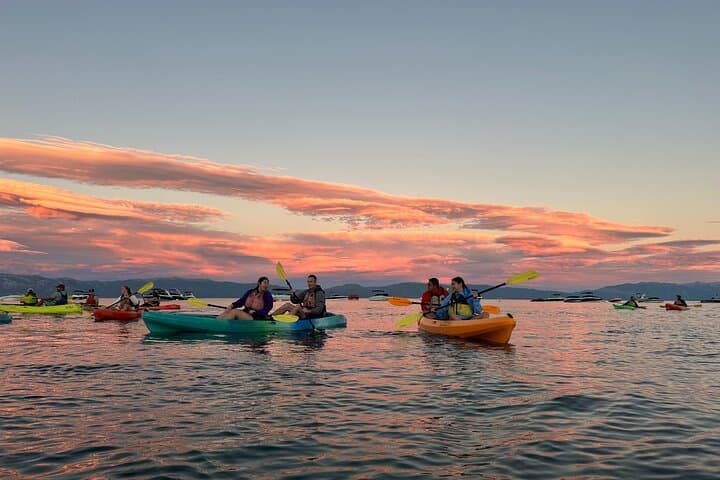 Sunset Kayak Experience on Lake Tahoe: Glide Through Twilight Waters photo 2