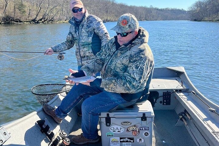 Half-Day Power Drift Boat Trips on Lake Taneycomo — Guided Trout Fishing Near Branson