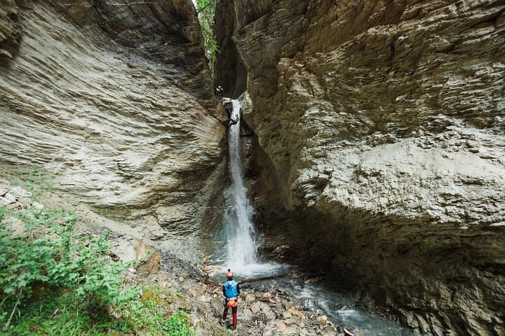 Beartooth Canyon Half-Day Canyoning in Golden, BC — Zipline, Rappels & Waterfalls