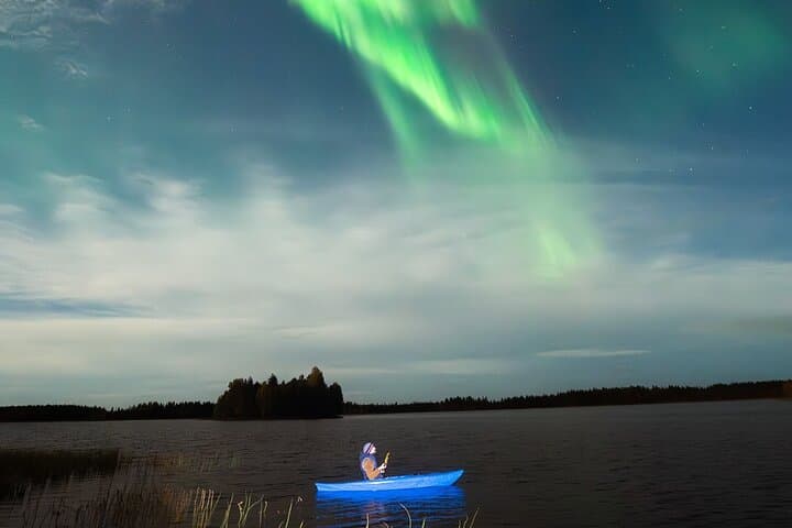 Aurora Kayak Experience in Rovaniemi: Paddle Under the Northern Lights photo 3