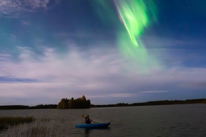 Aurora Kayak Experience in Rovaniemi: Paddle Under the Northern Lights photo 4
