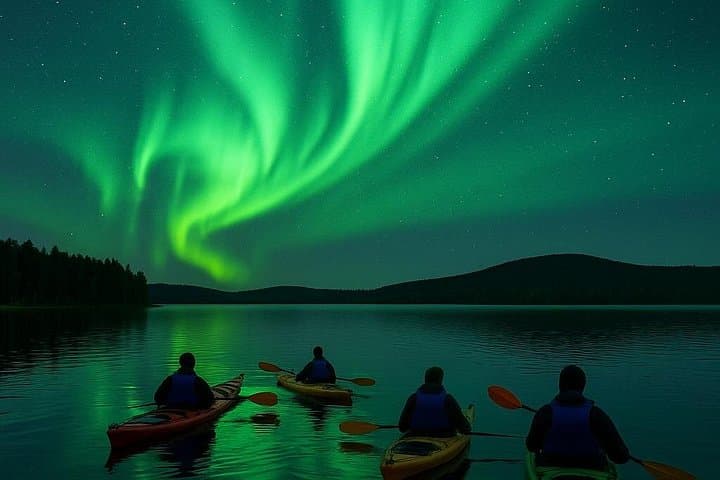 Aurora Kayak Experience in Rovaniemi: Paddle Under the Northern Lights photo 2