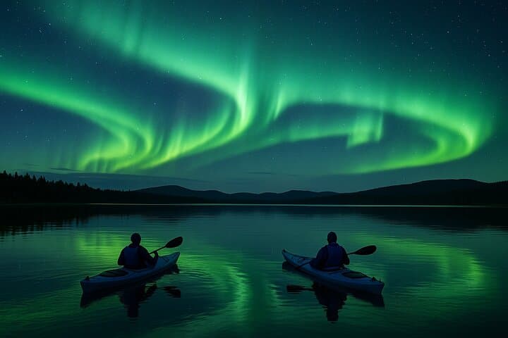 Aurora Kayak Experience in Rovaniemi: Paddle Under the Northern Lights