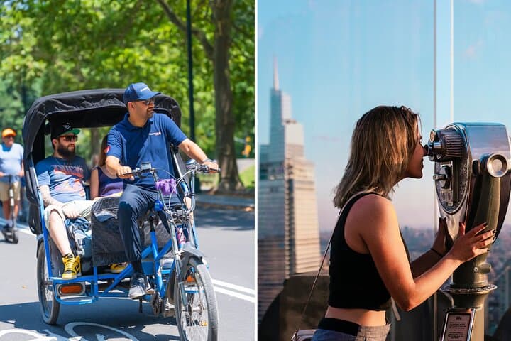 Central Park Pedicab Tour with Top of the Rock Access — Skyline Views & Guided Park Highlights
