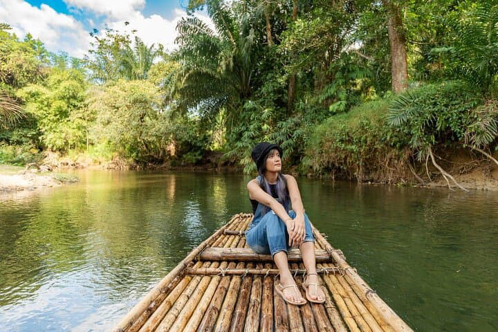 Wang Kiang Koo Bamboo Rafting in Khao Lak: 3km Jungle River Float & Swim