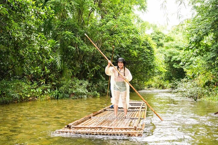 Khao Lak Bamboo Rafting: 3km Jungle River Float to Wang Kiang Koo Waterfall