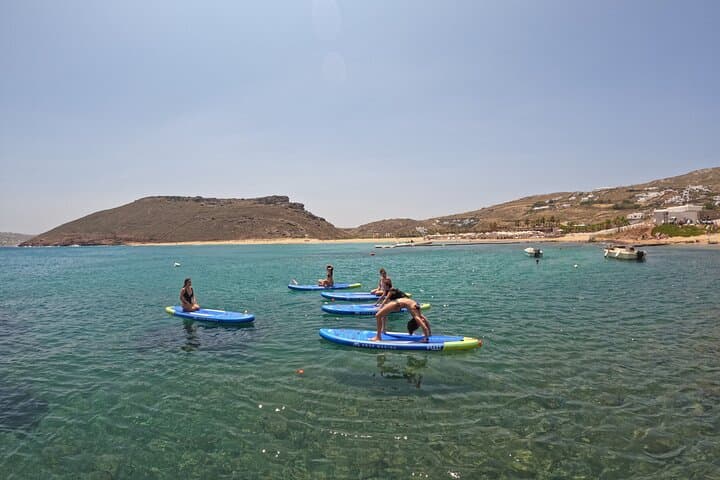 SUP Yoga at Panormos Beach: Mindful Paddleboard Session on Mykonos photo 2