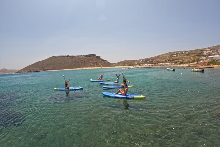 SUP Yoga at Panormos Beach: Mindful Paddleboard Session on Mykonos photo 3