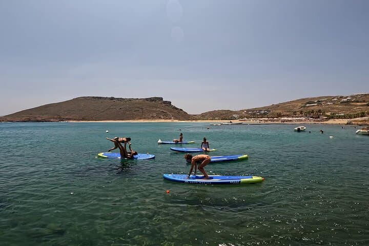 SUP Yoga at Panormos Beach: Mindful Paddleboard Session on Mykonos photo 4