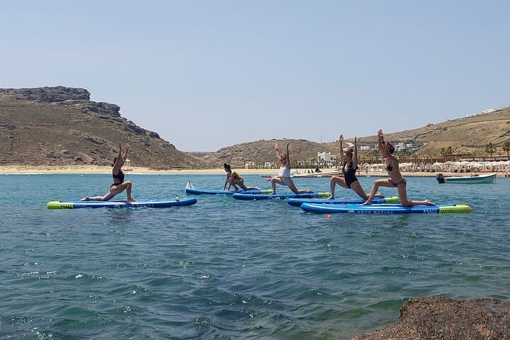 SUP Yoga at Panormos Beach: Mindful Paddleboard Session on Mykonos photo 5