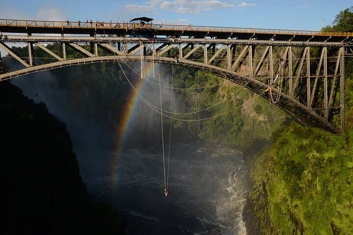 Victoria Falls Bungee Jump 111m — Free-Fall from the Victoria Falls Bridge