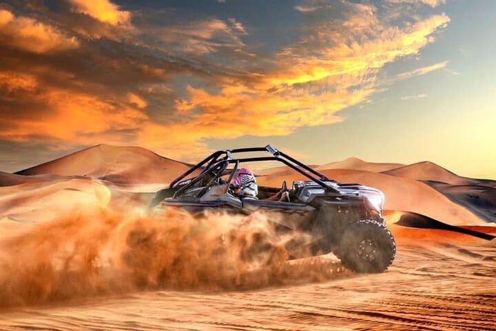 Dubai Dune Buggy Adventure: 1-Hour Off-Road Drive with Camel Ride & Sandboarding photo 4