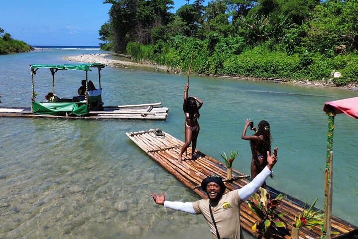 Great River Bamboo Rafting in Jamaica with Limestone Massage