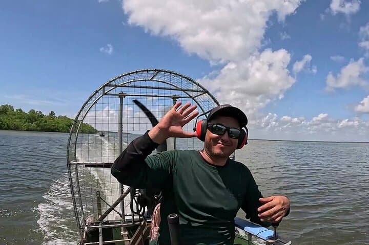 Drive and Glide: Airboat & ATV Jungle Adventure from Cancun to Isla Blanca