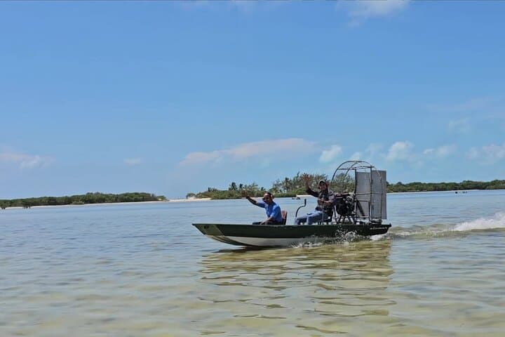 Drive and Glide: Airboat & ATV Jungle Adventure from Cancun to Isla Blanca photo 2