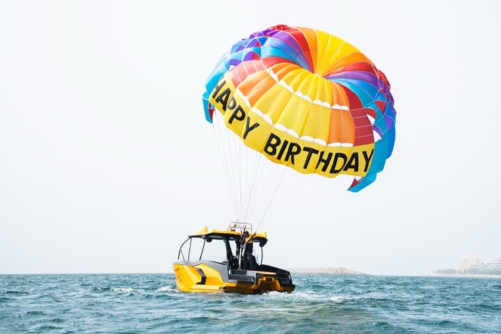 Parasailing Over Dubai: JBR Beach & Palm Jumeirah Sky Adventure photo 2