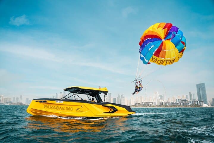 Parasailing Over Dubai: JBR Beach & Palm Jumeirah Sky Adventure