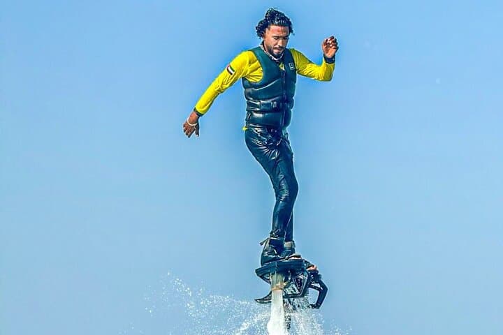 Dubai Flyboarding: Rise Above the Sea with Burj Khalifa Views