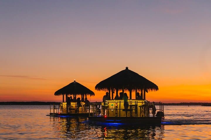 St. Augustine Floating Tiki Boat Cruise — BYOB Dolphin & Sunset Tour