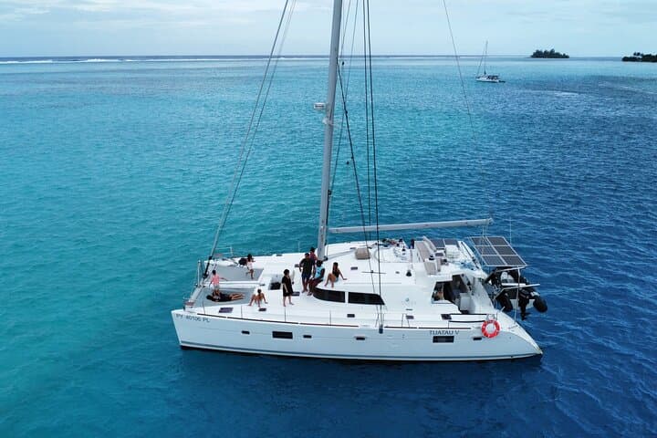Luxury Private Catamaran Cruise in Moorea — Snorkel with Dolphins & Sunset Views photo 3