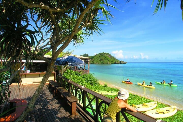 Kayak to Okinawa's Blue Cave and Snorkel with Tropical Fish photo 5