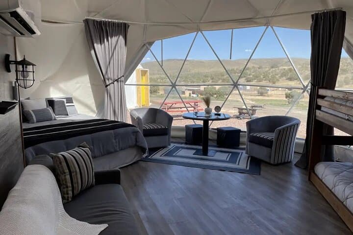 Grand Canyon Overnight Glamping: Helicopter Flight, Skywalk & Rim-Top Luxury