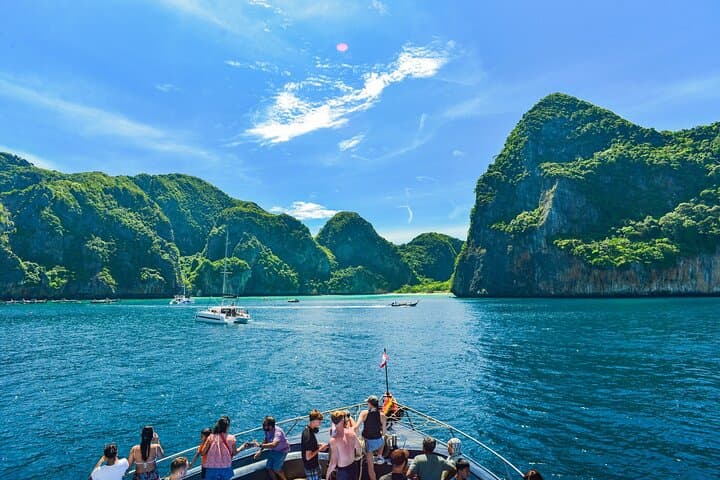 Phi Phi Islands Day Cruise from Phuket: Royal Jet Cruiser Full-Day Snorkel & Sightseeing photo 3