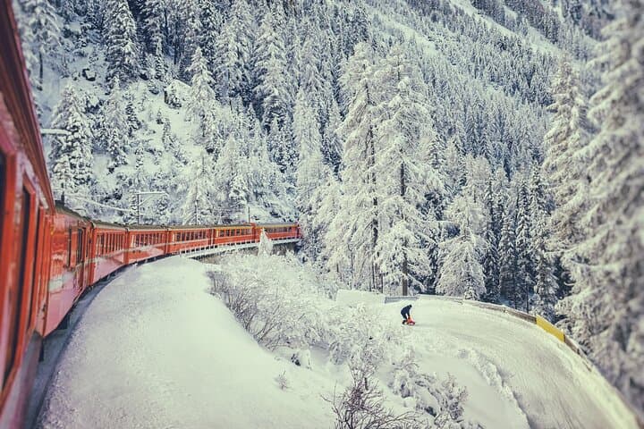 Bernina Express Day Trip from Milan: St. Moritz, Bernina Pass & Morteratsch Glacier photo 4