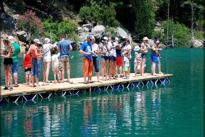 Hidden Paradise and Waterfalls Day Trip from Side — Swim, Lunch & Green Lake Boat