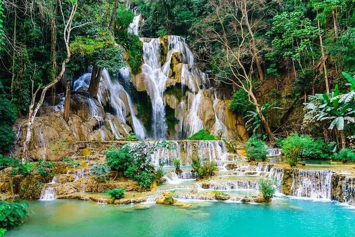 Half-Day Kuang Si Waterfalls and Hmong Village Tour — Luang Prabang Day Trip