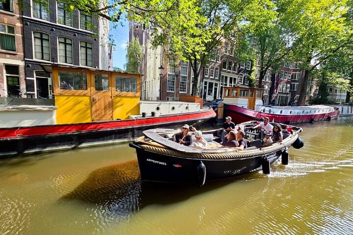 Amsterdam Electric Open-Boat Canal Cruise — 90-Min Small-Group Tour photo 5