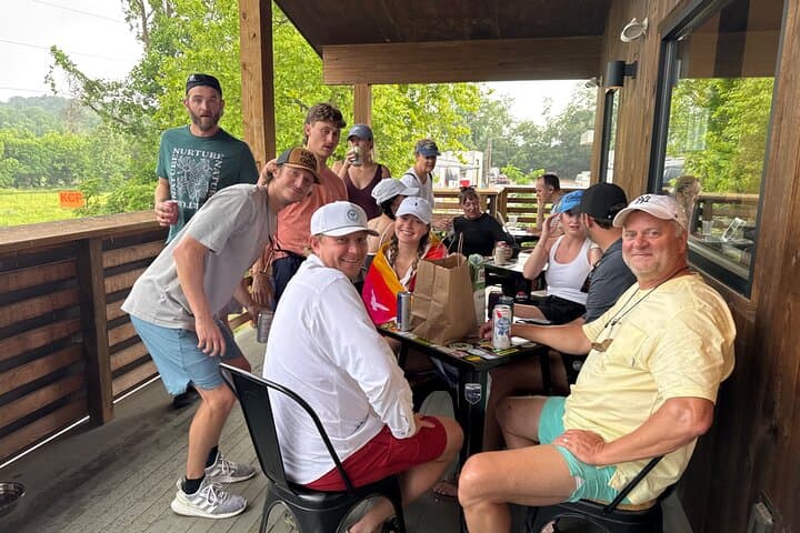 Floating Bar Crawl on the French Broad River — Asheville Raft Pub Tour photo 6