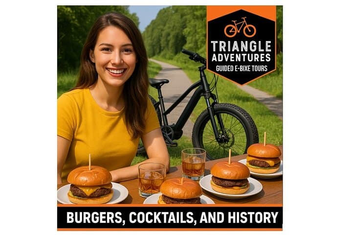 Raleigh E-Bike Tour: Burgers, Brews & Mountains-to-Sea Trail History