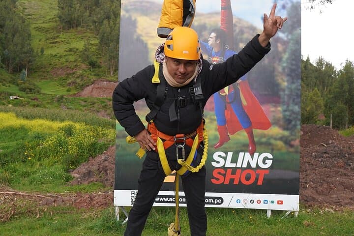Double Adrenaline Bungee & Slingshot Combo near Cusco — 128m Free Fall and 130m Launch photo 2