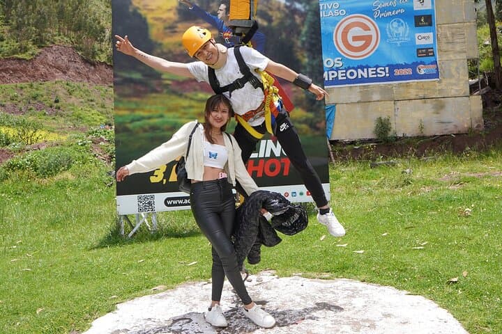 Double Adrenaline Bungee & Slingshot Combo near Cusco — 128m Free Fall and 130m Launch