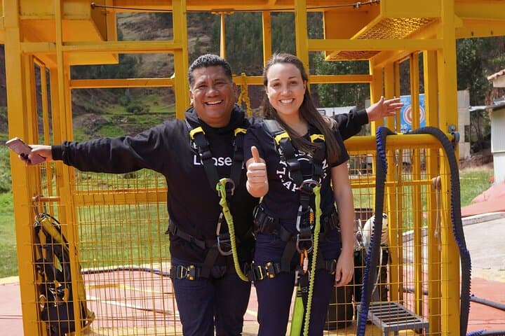 Double Adrenaline Bungee & Slingshot Combo near Cusco — 128m Free Fall and 130m Launch photo 4