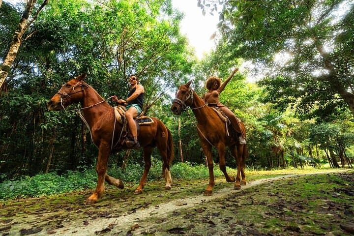 Half-Day Cancun Horseback Riding, Zipline, ATV & Cenote Adventure photo 4