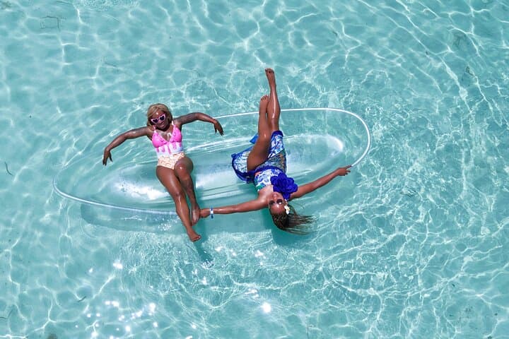 Clear Kayak Drone Photoshoot at Saunders Beach, Nassau — Couples on Turquoise Water photo 5