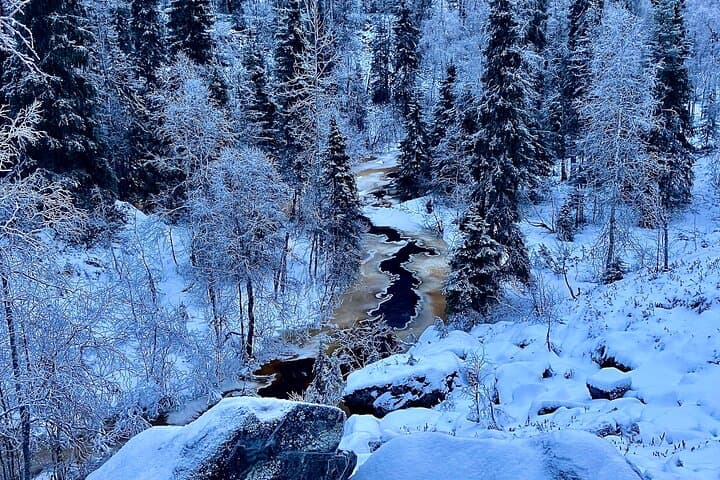 Korouoma Canyon Winter Hike: Explore Lapland's Icefalls from Rovaniemi photo 6