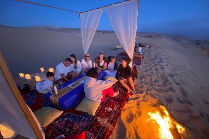 Sunset Sandboarding in Agadir Dunes with Dinner Under the Stars